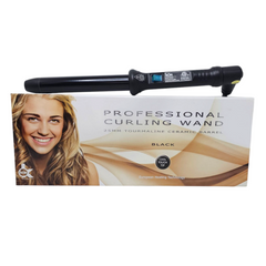 25MM BLACK TOURMALINE CERAMIC BARREL HAIR CURLER BEST CURLING IRON IN THE MARKET