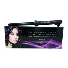 KOR 19MM BLACK TOURMALINE CERAMIC BARREL HAIR CURLER 3 Year LMT Warranty