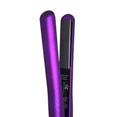 KOR 1.25 Purple Ceramic Hair Iron Straightener 100% Ceramic 3 Years Warranty