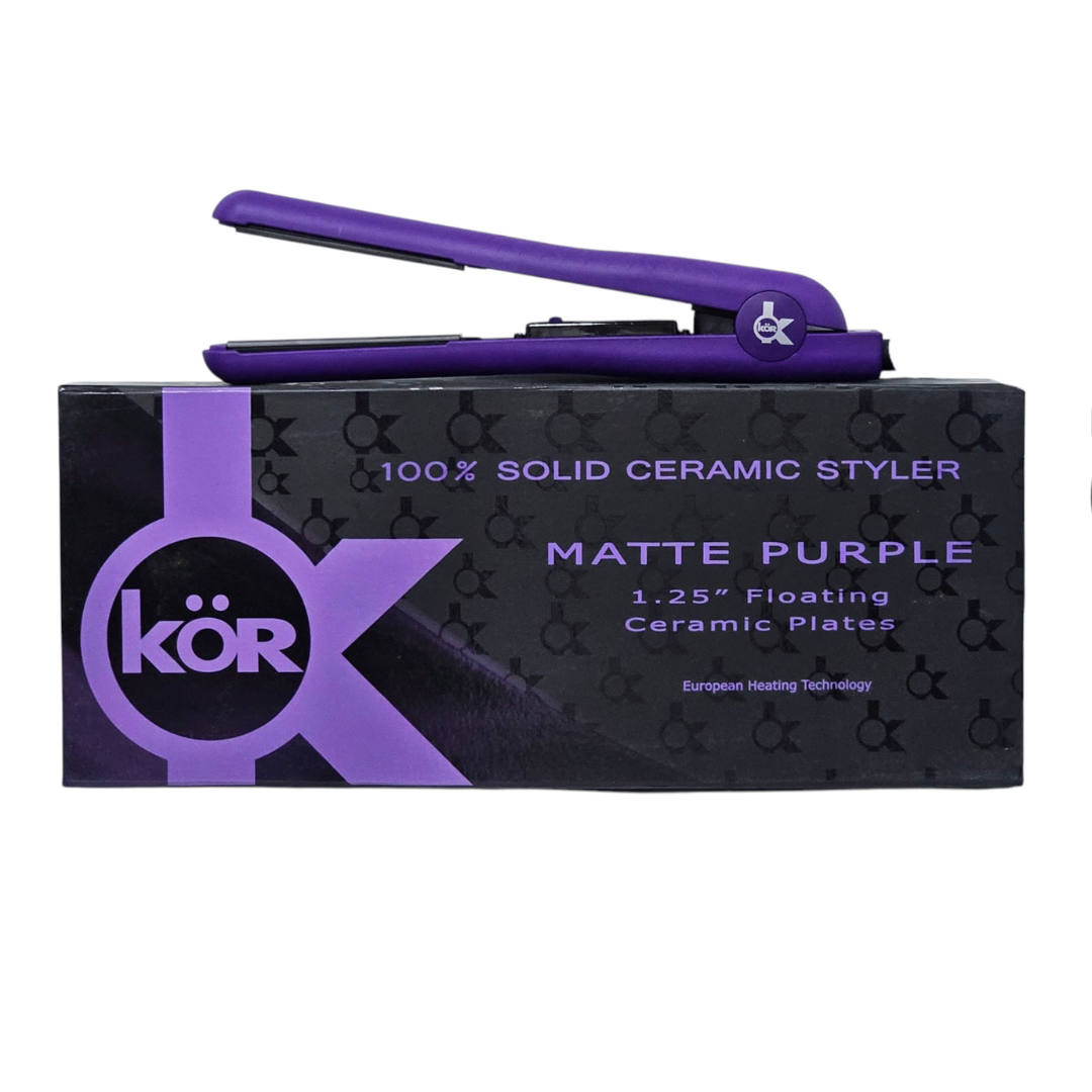 100% Solid Creamic Styler MATTE PURPLE 1.25