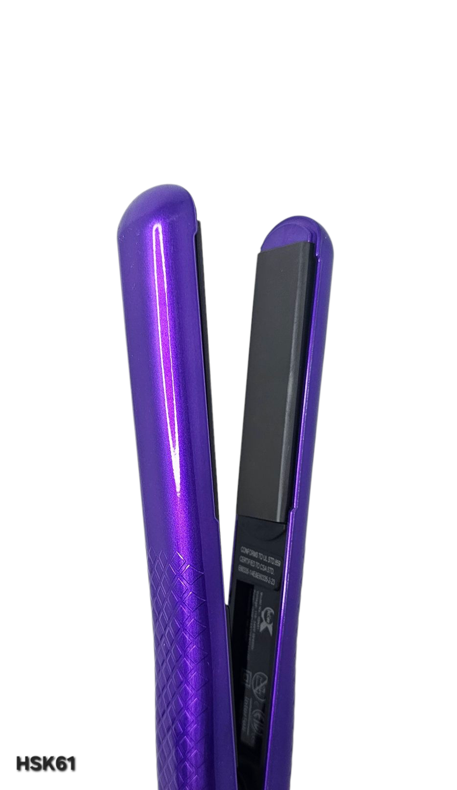 1.25" Kor Hair Metallic Purple Hair Iron Straightener 100% Ceramic