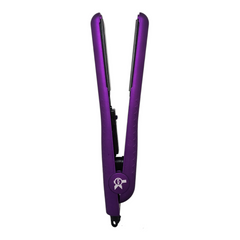 KOR 1.25 Purple Ceramic Hair Iron Straightener 100% Ceramic 3 Years Warranty